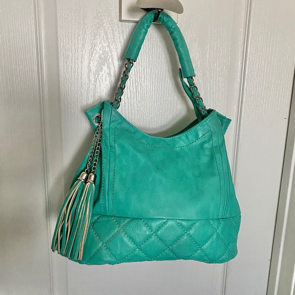 Big Buddha handbag in turquoise
